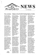 ProGEO newsletter
